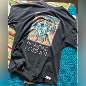Vintage Diamond T-shirt Black XXL